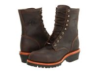2016 Chippewa Logger & Packer Boots for Men - Apache Steel Toe Logger - Chocolate Sale Online